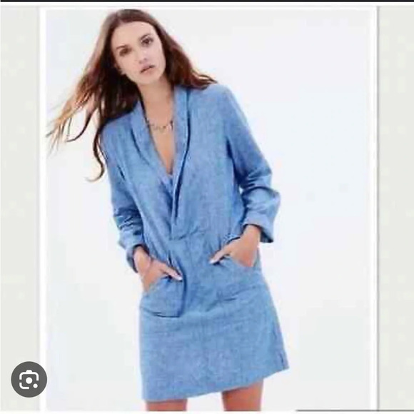 FREE PEOPLE DONE UP DENIM DRESS - Picture 1 of 6